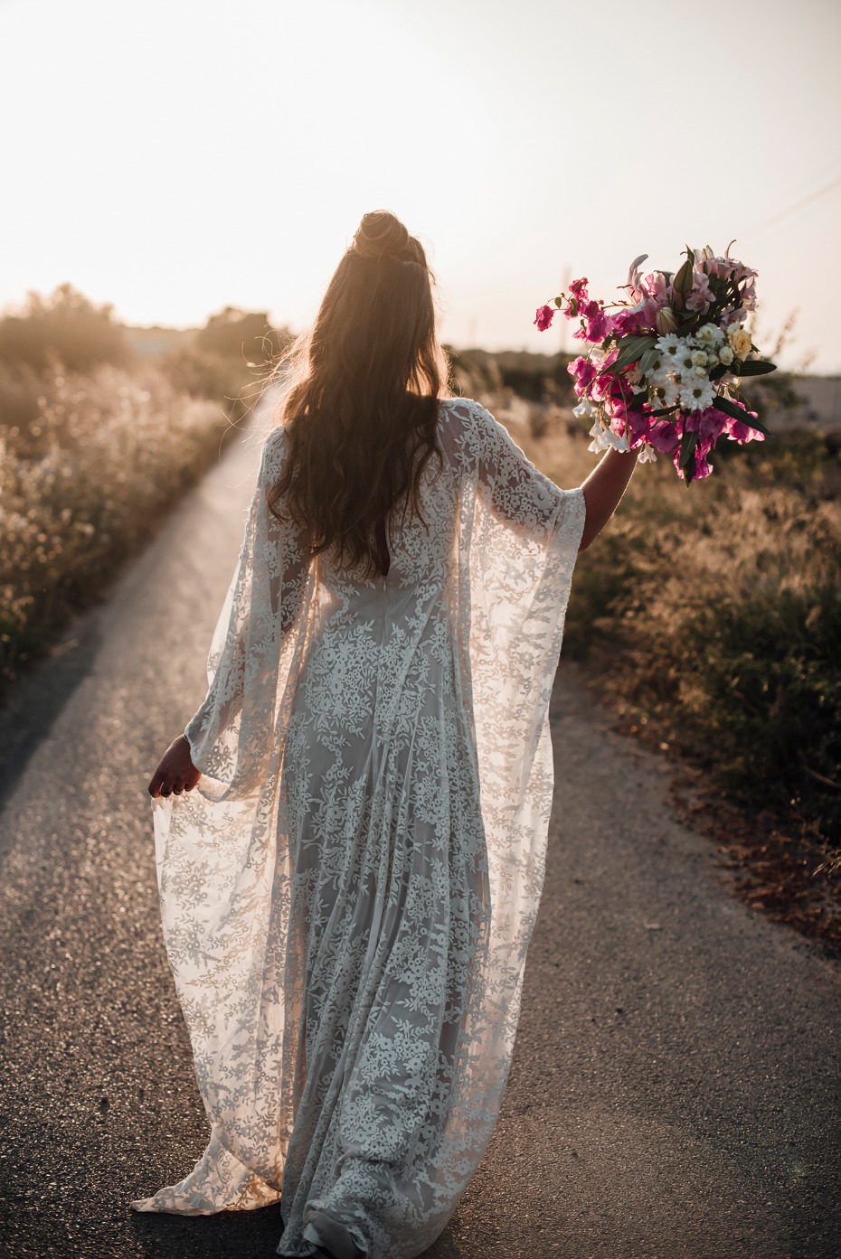 sunset wedding photos