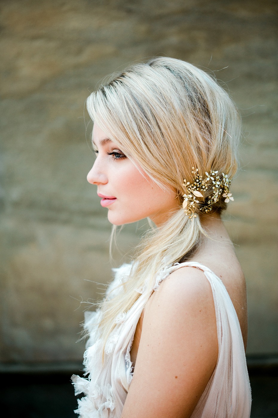 Side pony hair tutorial for the bride