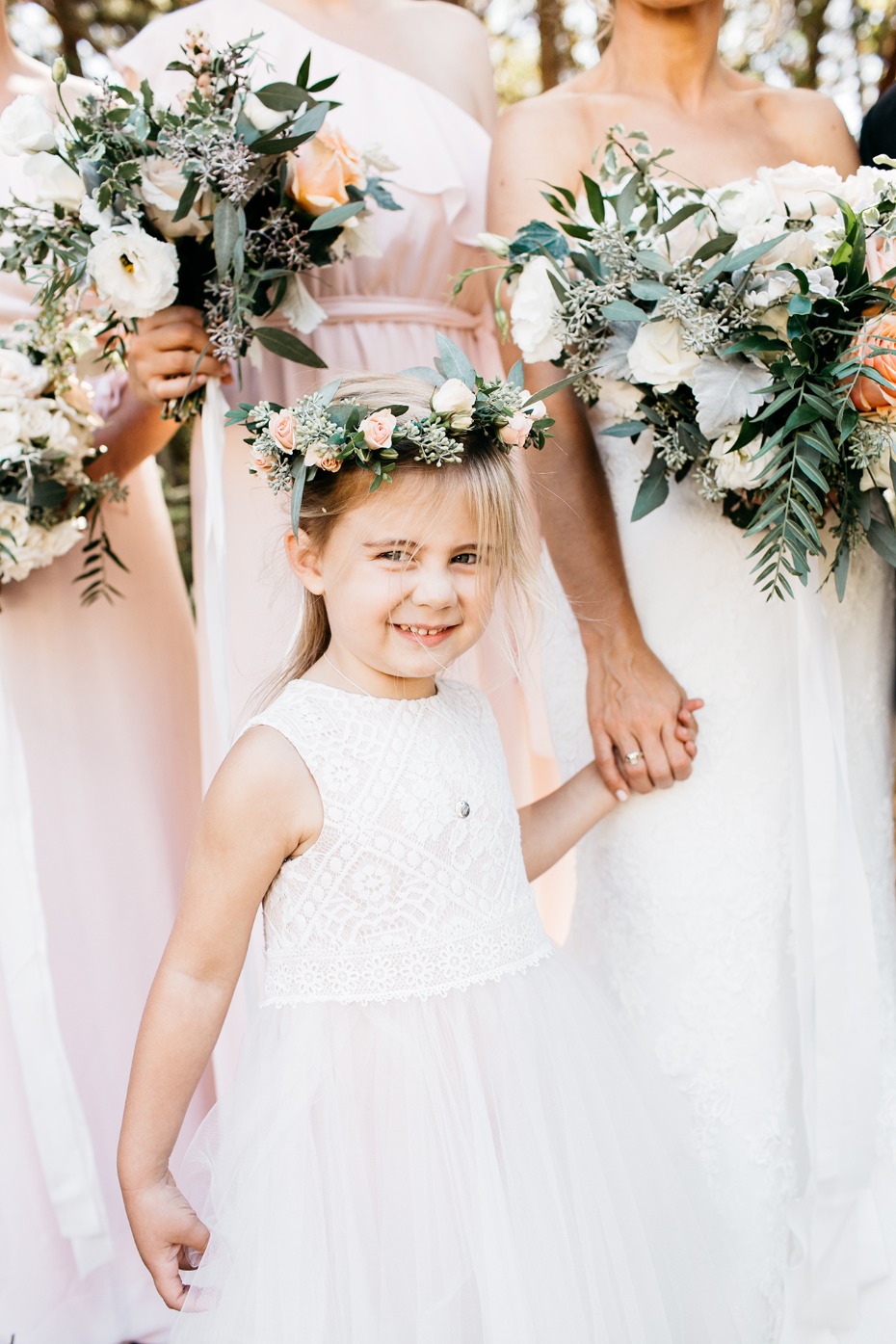 flower girl with flower crown