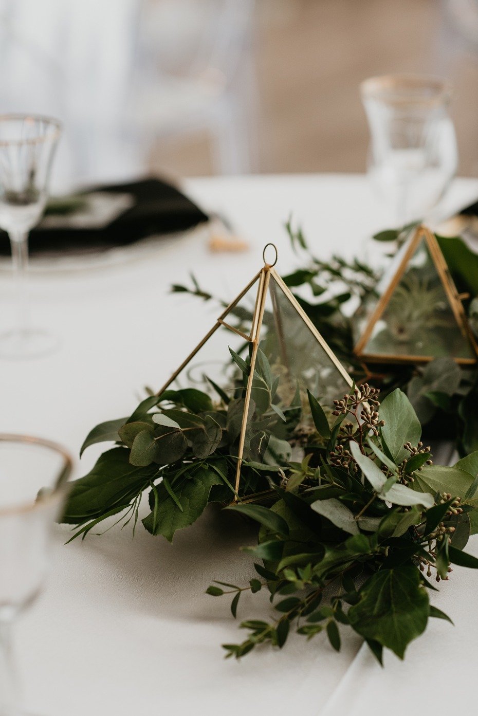 Mini geometric centerpiece