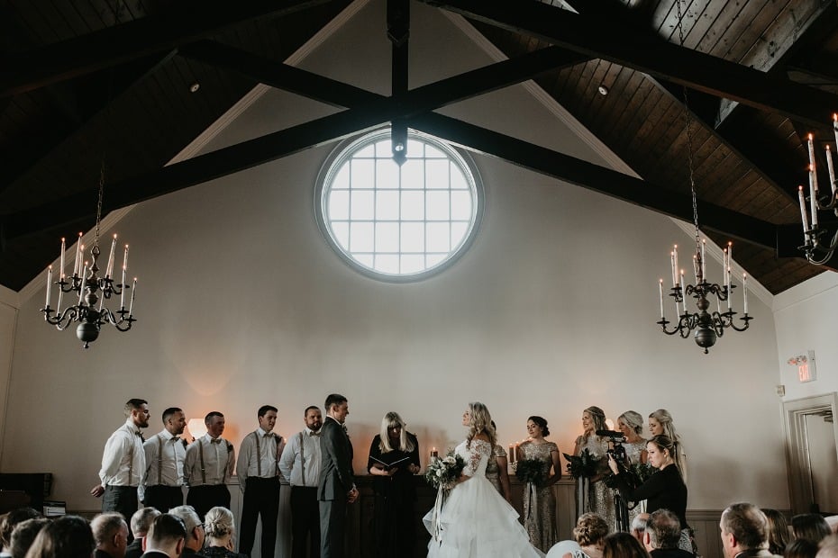 Simple chapel ceremony