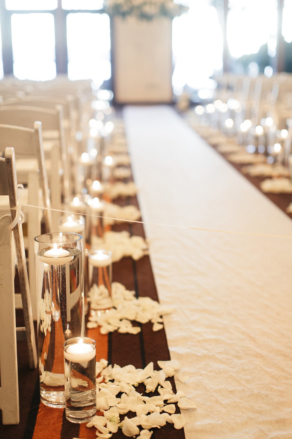 Aisle ceremony decor