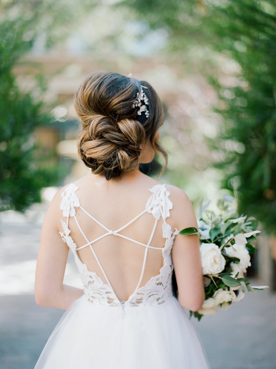 wedding dress and hair #goals