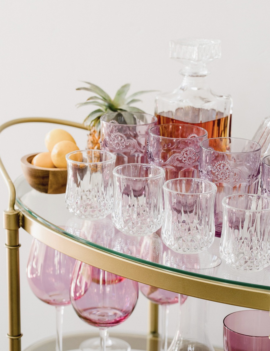 pretty bar cart