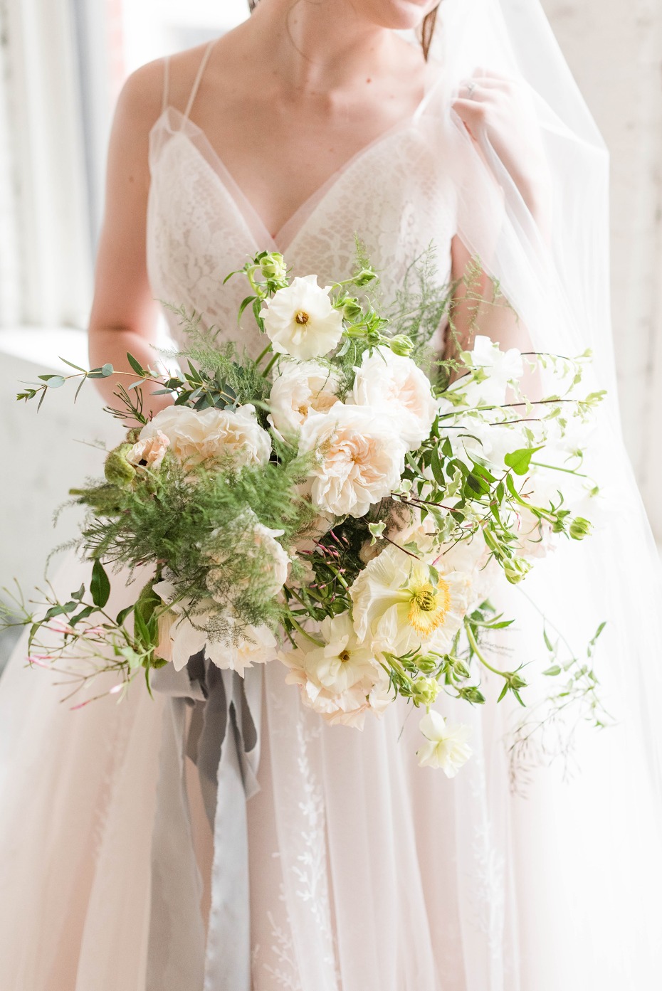 Spring wedding bouquet