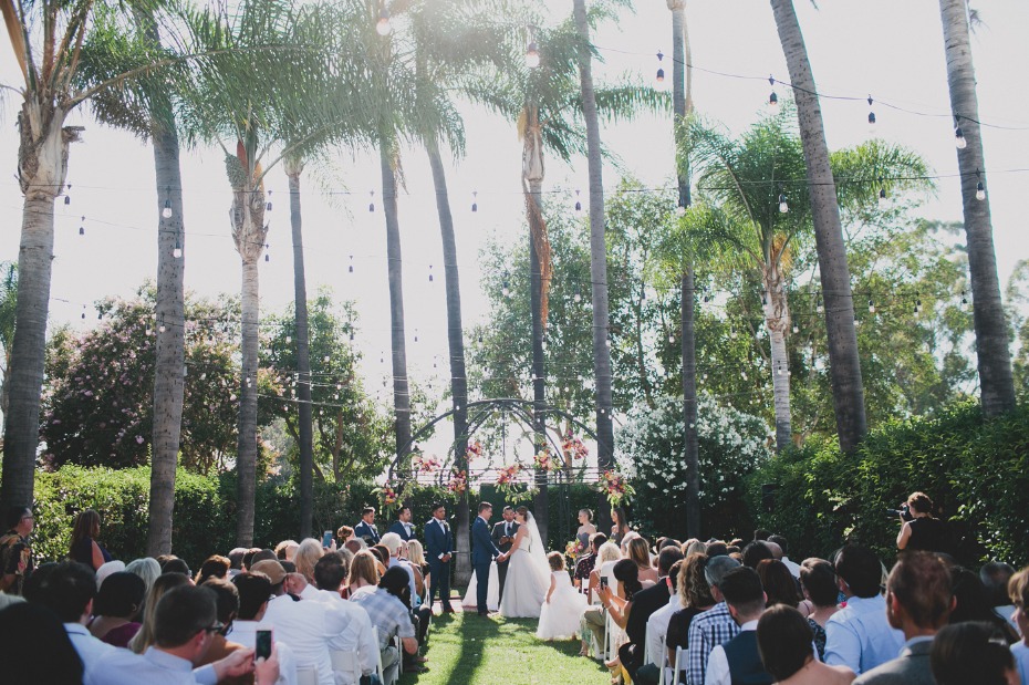 The Muckenthaler Mansion wedding ceremony