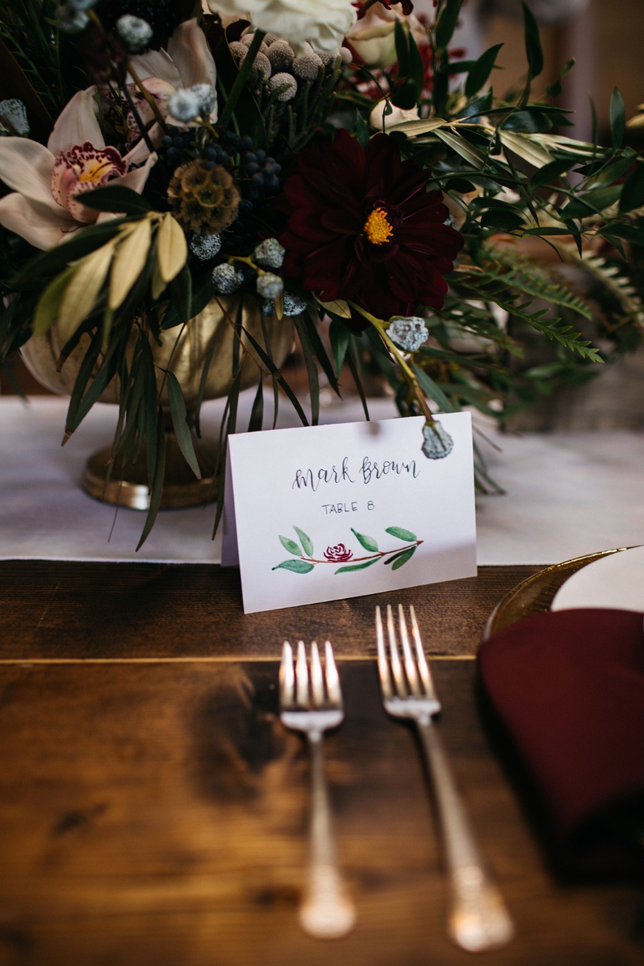 wedding escort card