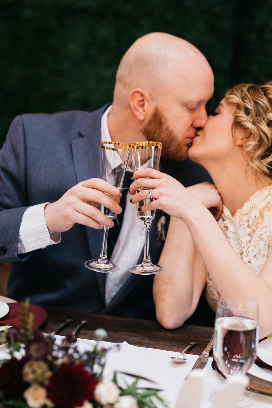 wedding kiss