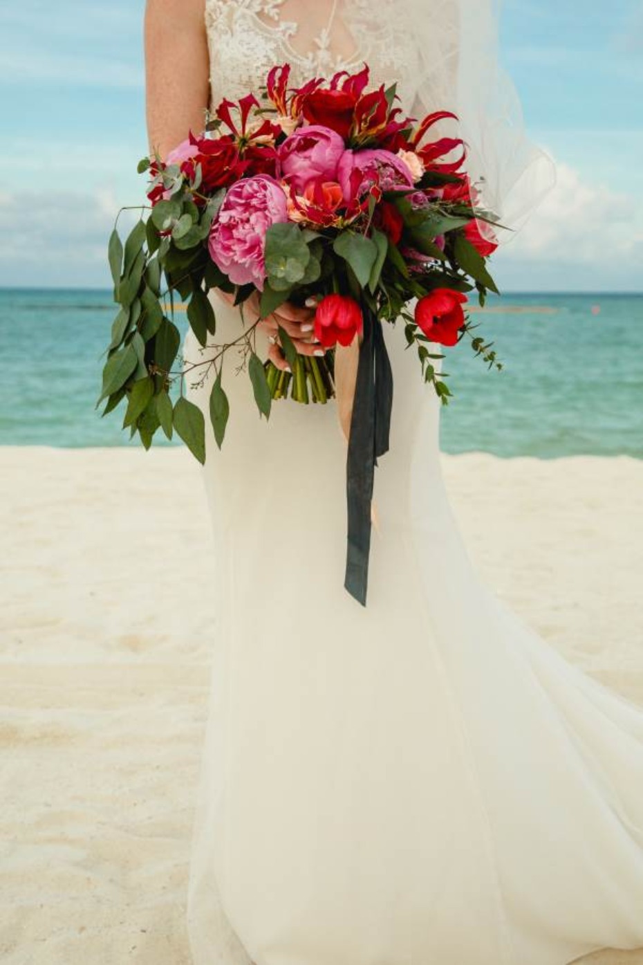 Pink and red bouquet