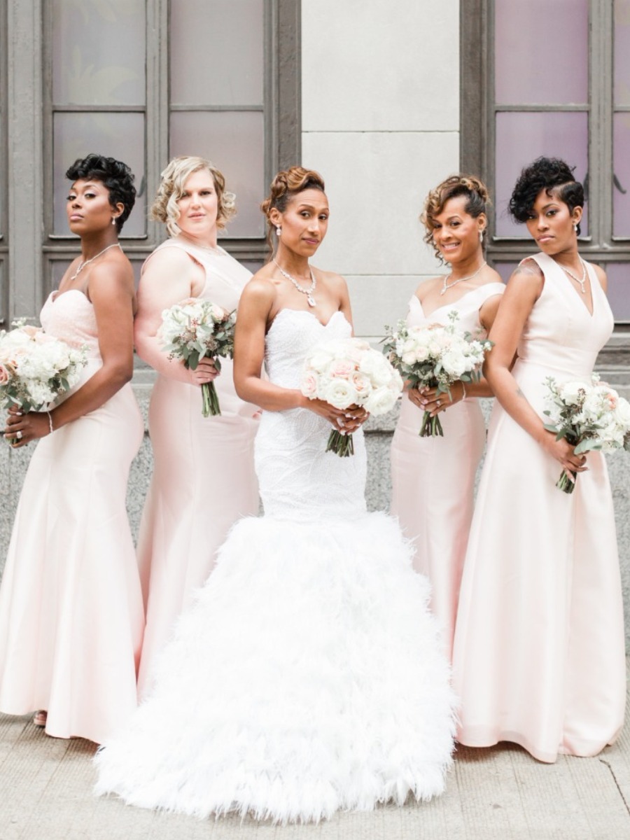 A Glam Blush and Gold Wedding Overflowing with Style