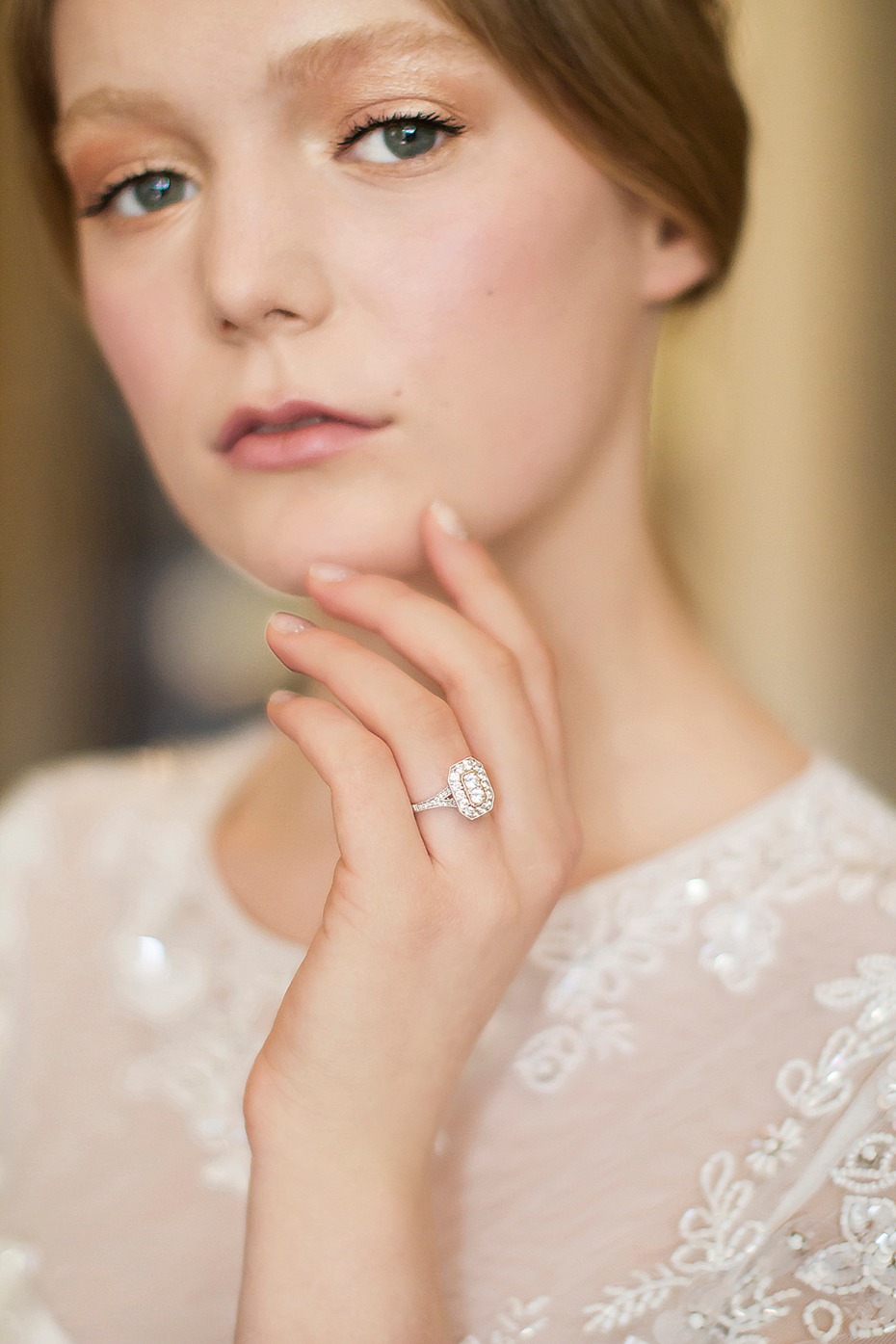 CHOOSING AN ENGAGEMENT RING: 8 STYLE TIPS TO MATCH IT WITH YOUR WEDDING  DRESS - Romano Diamonds