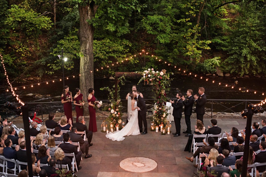 Romantic twinkle light reception