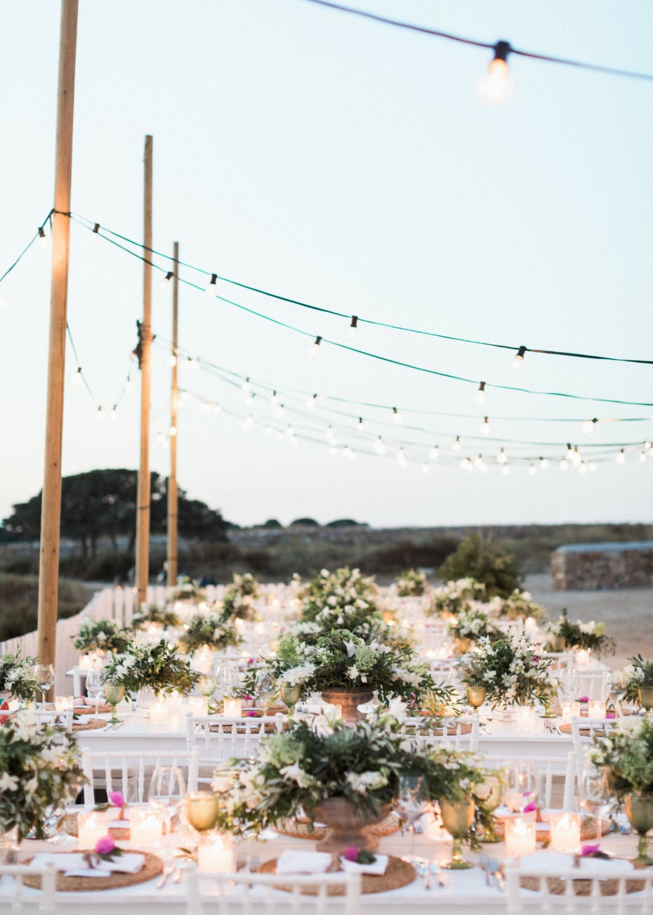 Romantic reception lighting idea