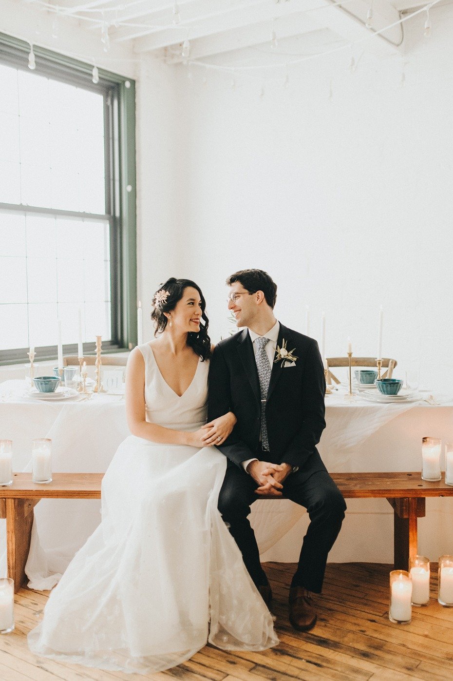 cute bride and groom photo idea