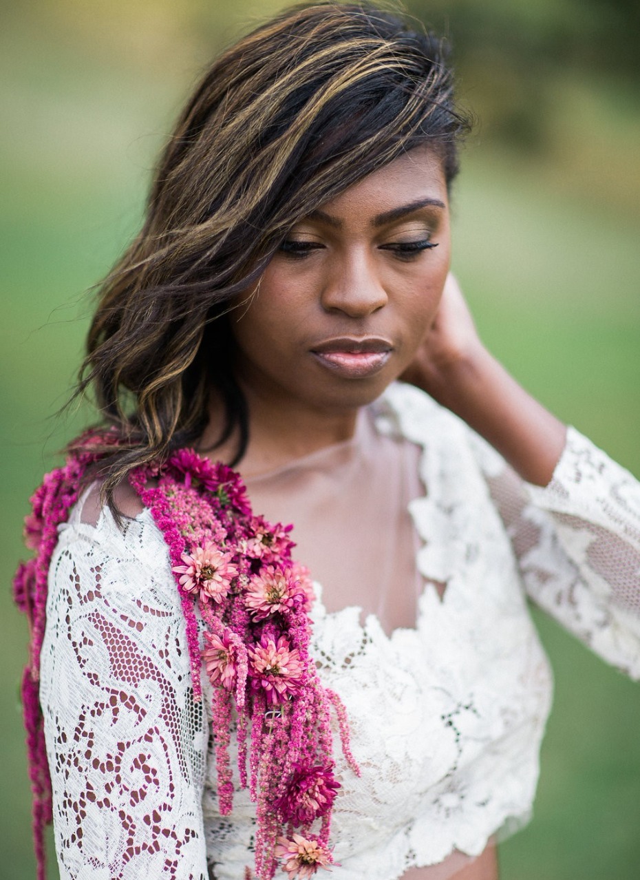 unique bridal floral idea