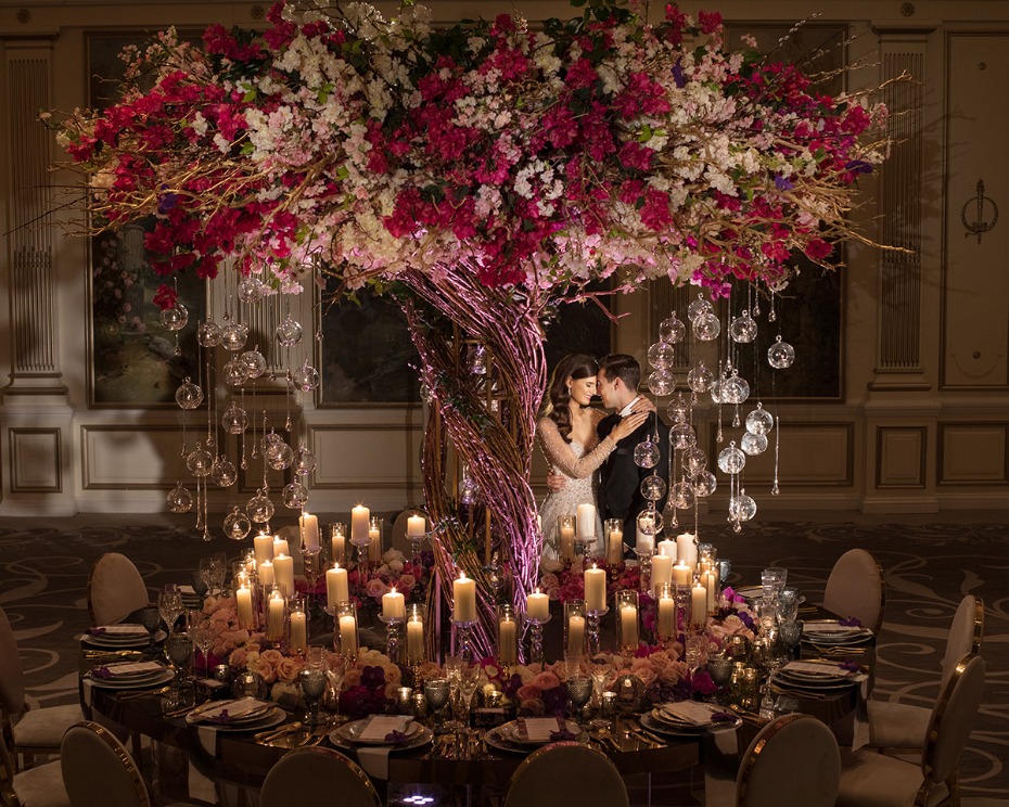 impressive over the top floral centerpiece