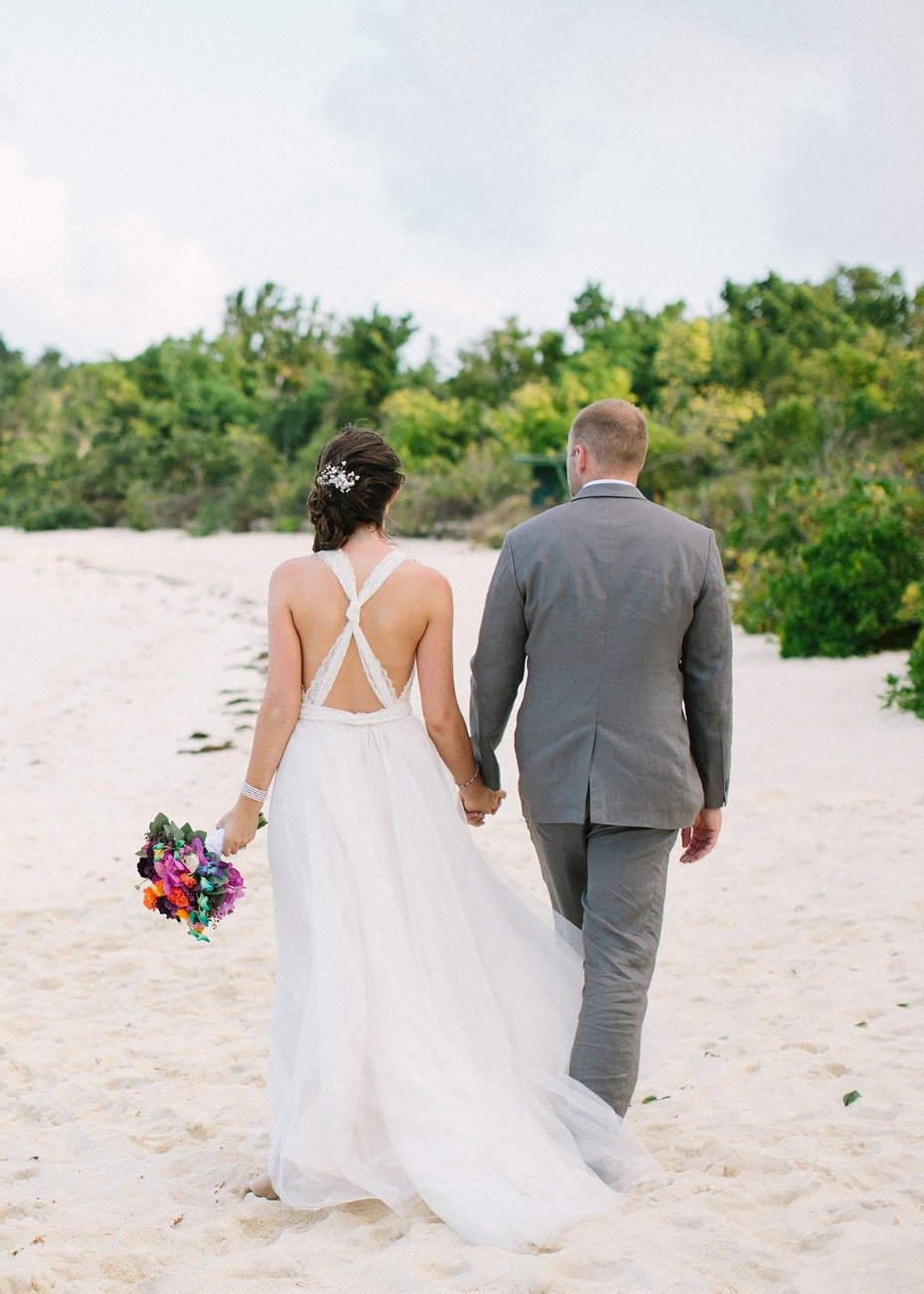 Romantic beach wedding