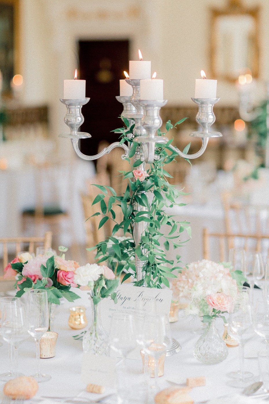 Candelabra centerpiece