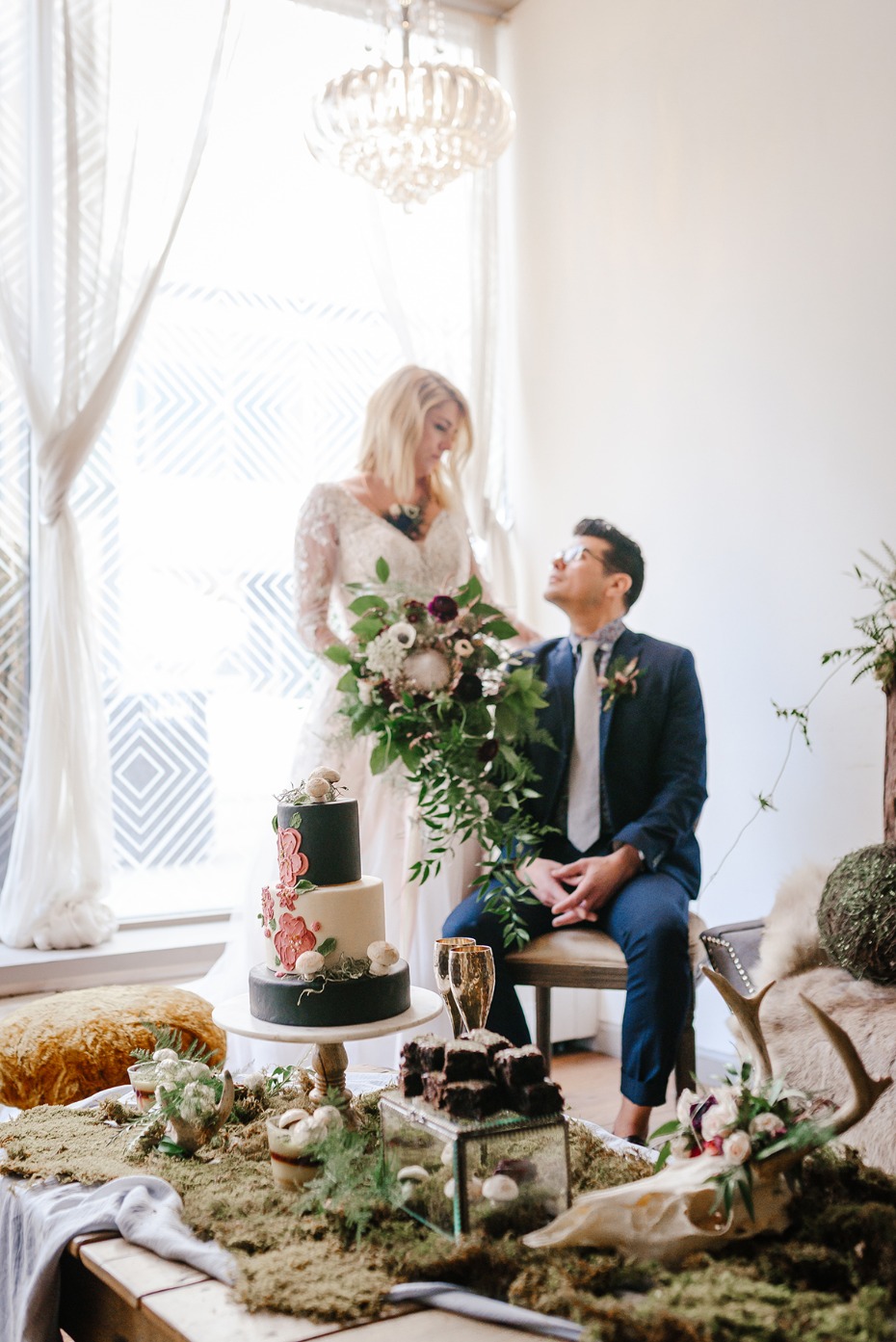 romantic urban wedding fairytale