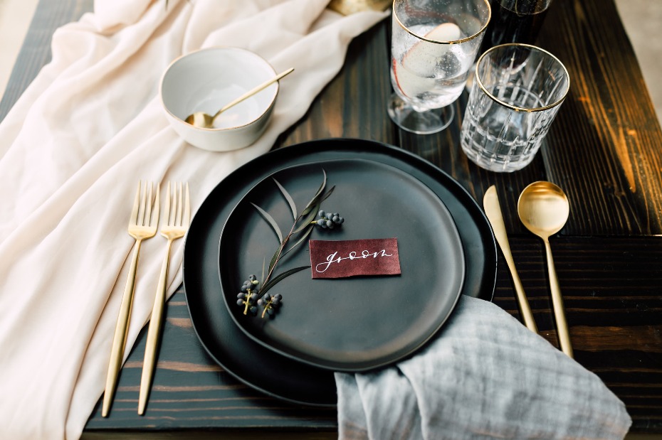 Wedding place setting