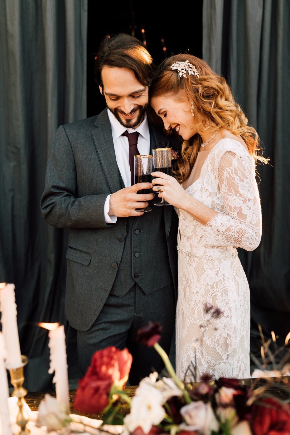 Lace wedding dress