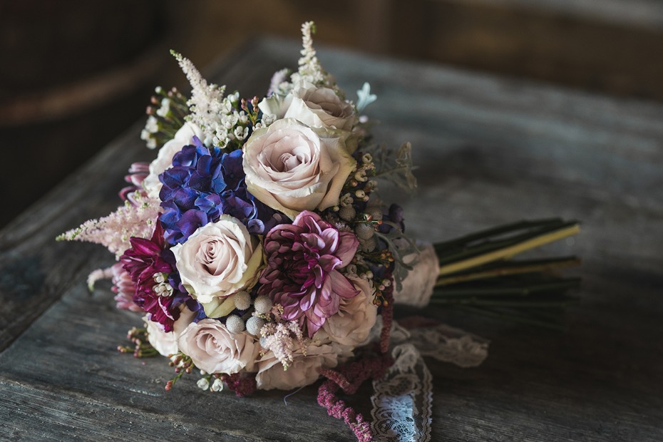 boho inspired wedding bouquet