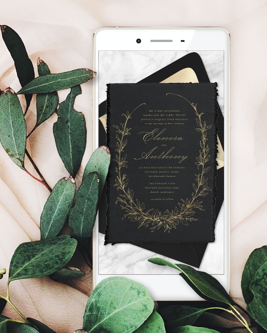 Greenvelope Online Wedding Invitation