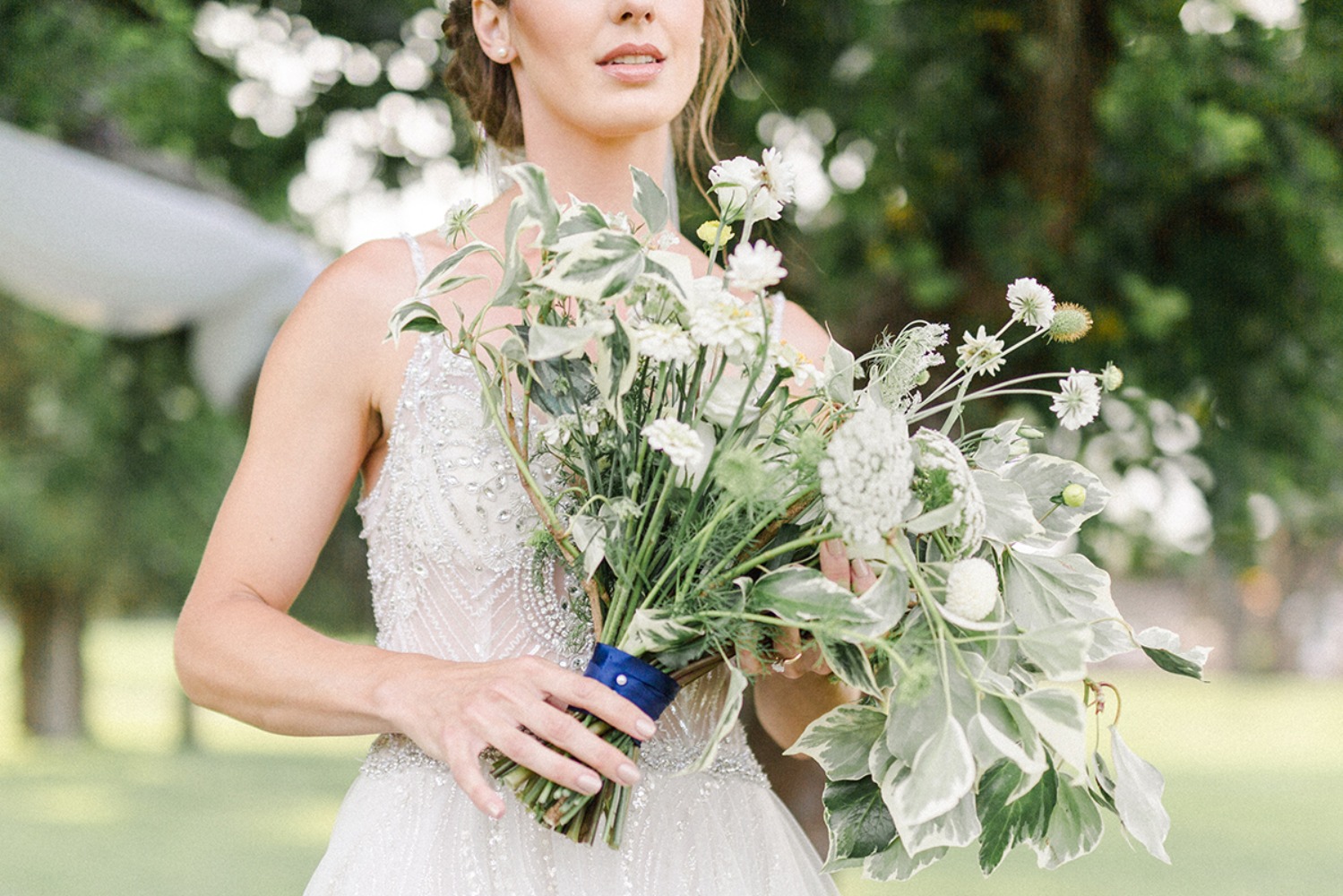 romantic wild flower style bouquet