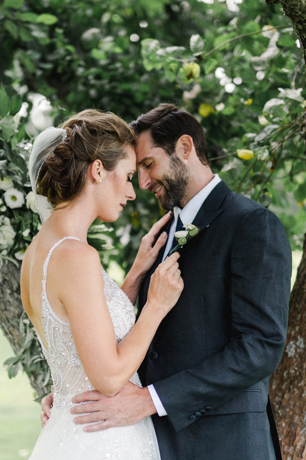 romantic wedding couple photo