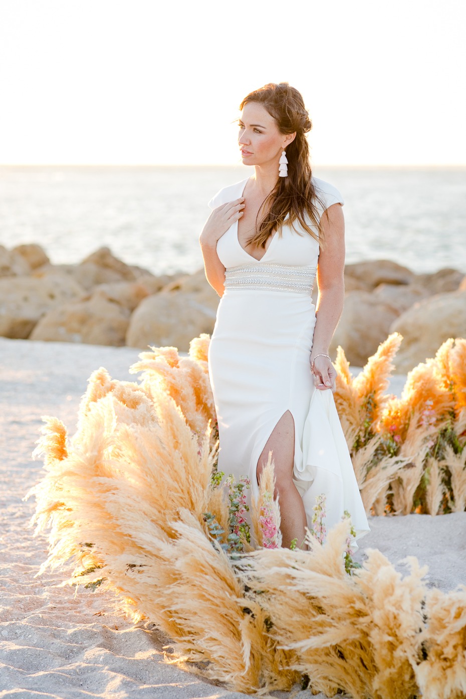 Beautiful Beach Wedding Ideas Inspired By Pampas Grass