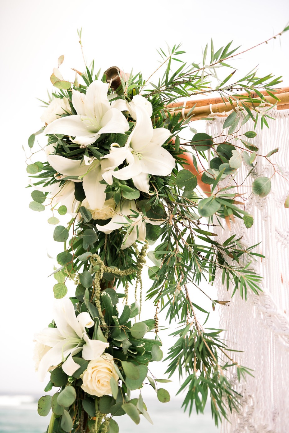 Cayman Island Beach Wedding - Floral Chuppah