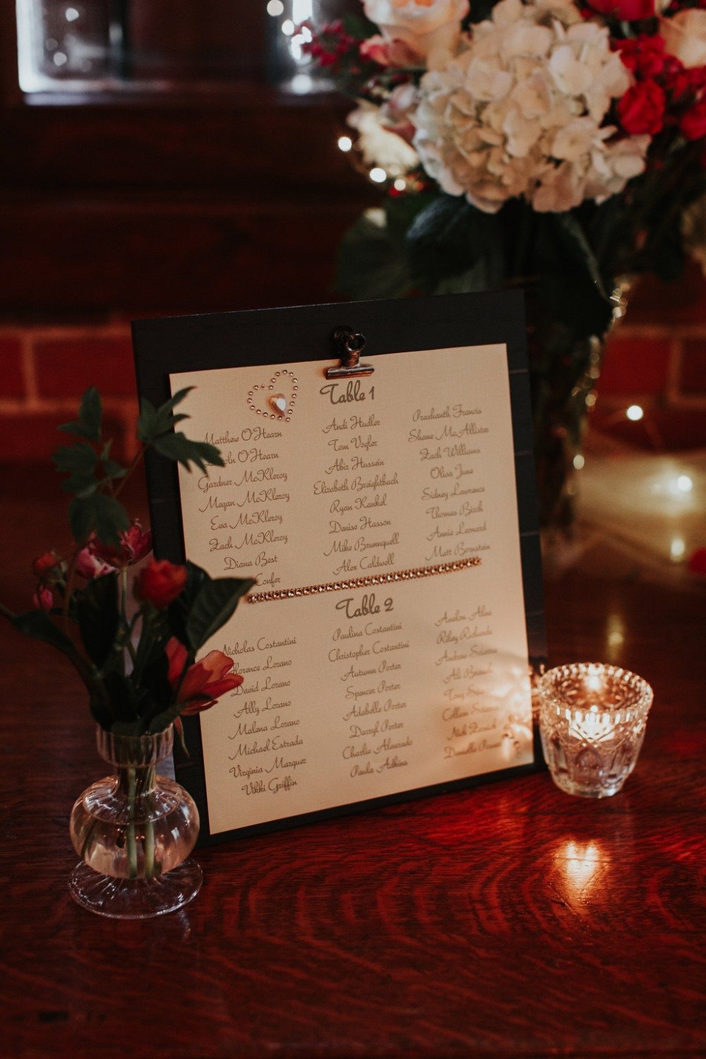 wedding table assignment