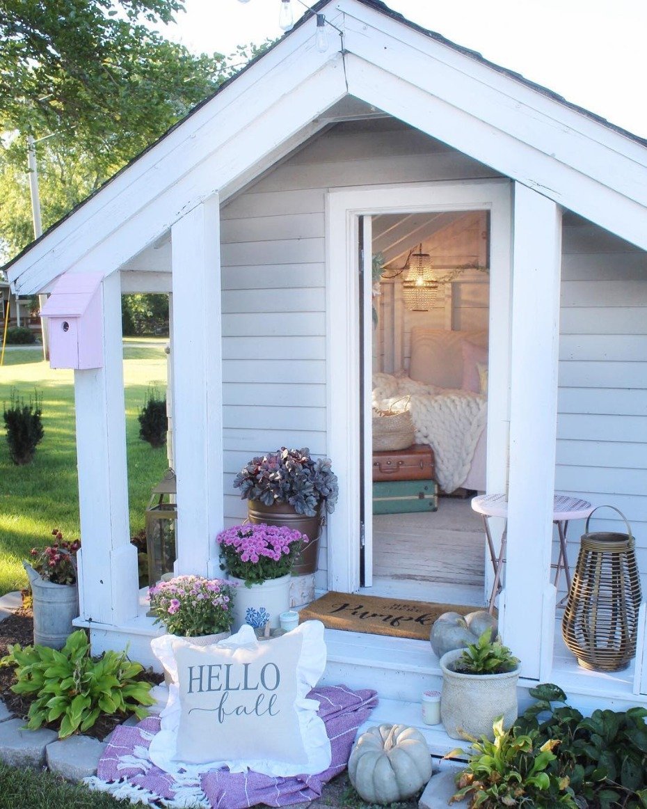 Autumn porch feminine fall