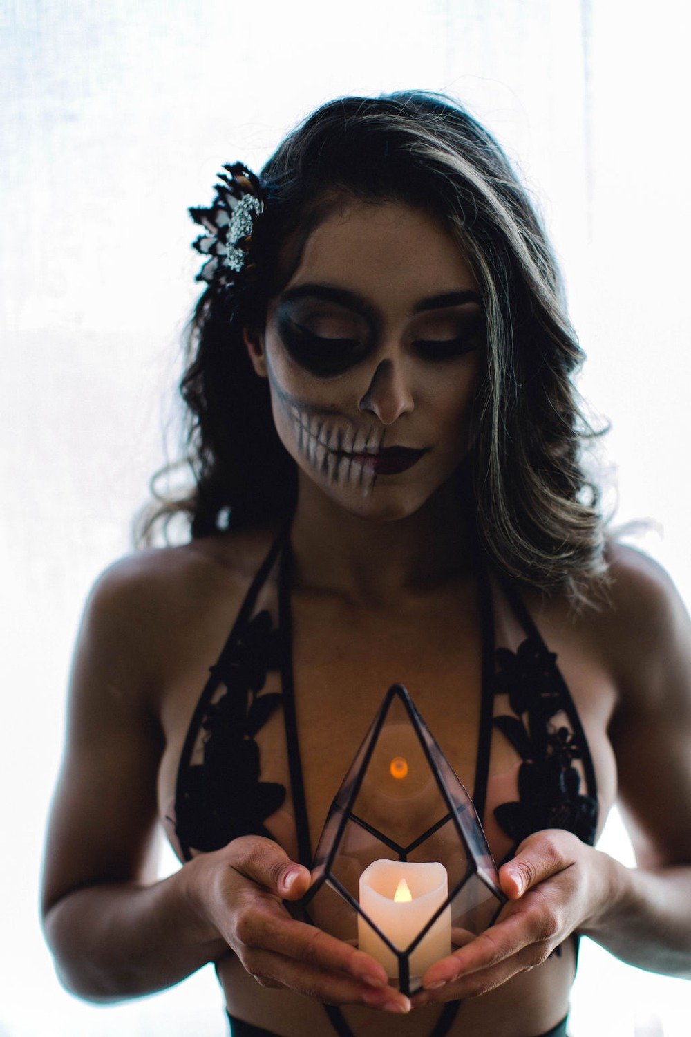 Skull Halloween makeup