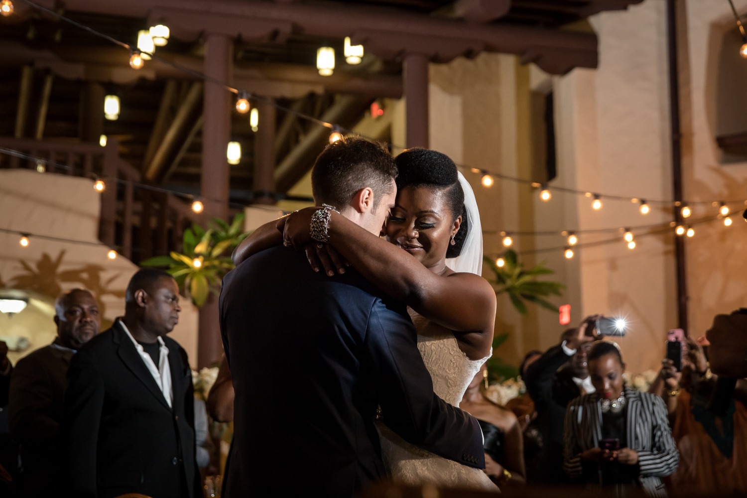 First dance under bistro lights