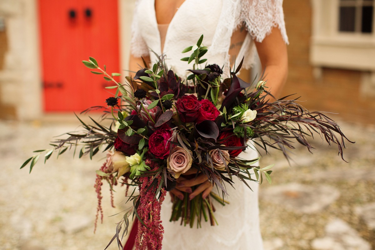 winter season wedding bouquet