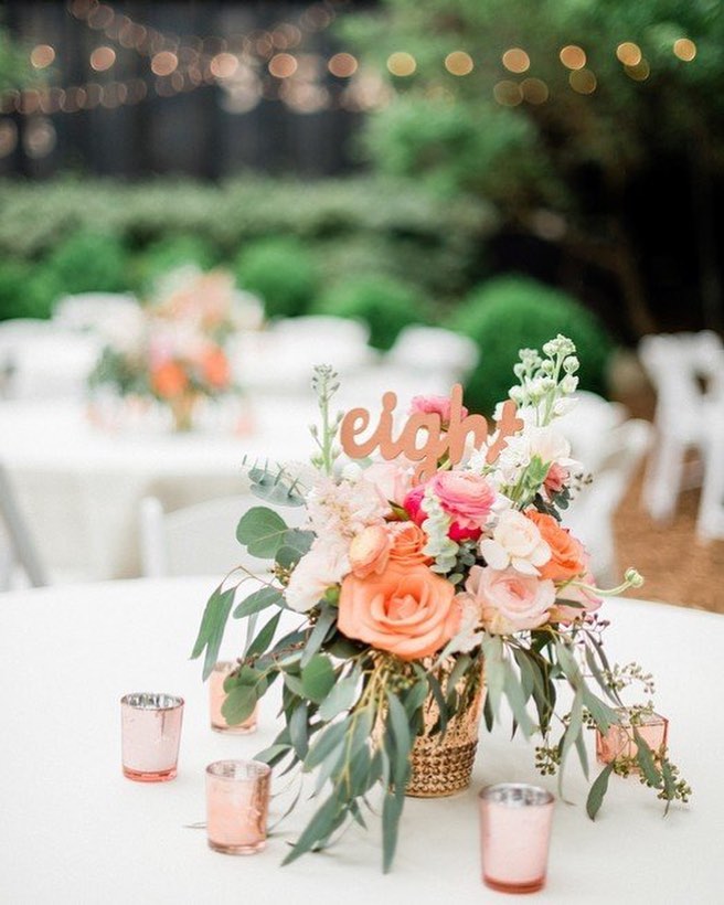 Pantone Living Coral Color of the Year Centerpiece Inspiration