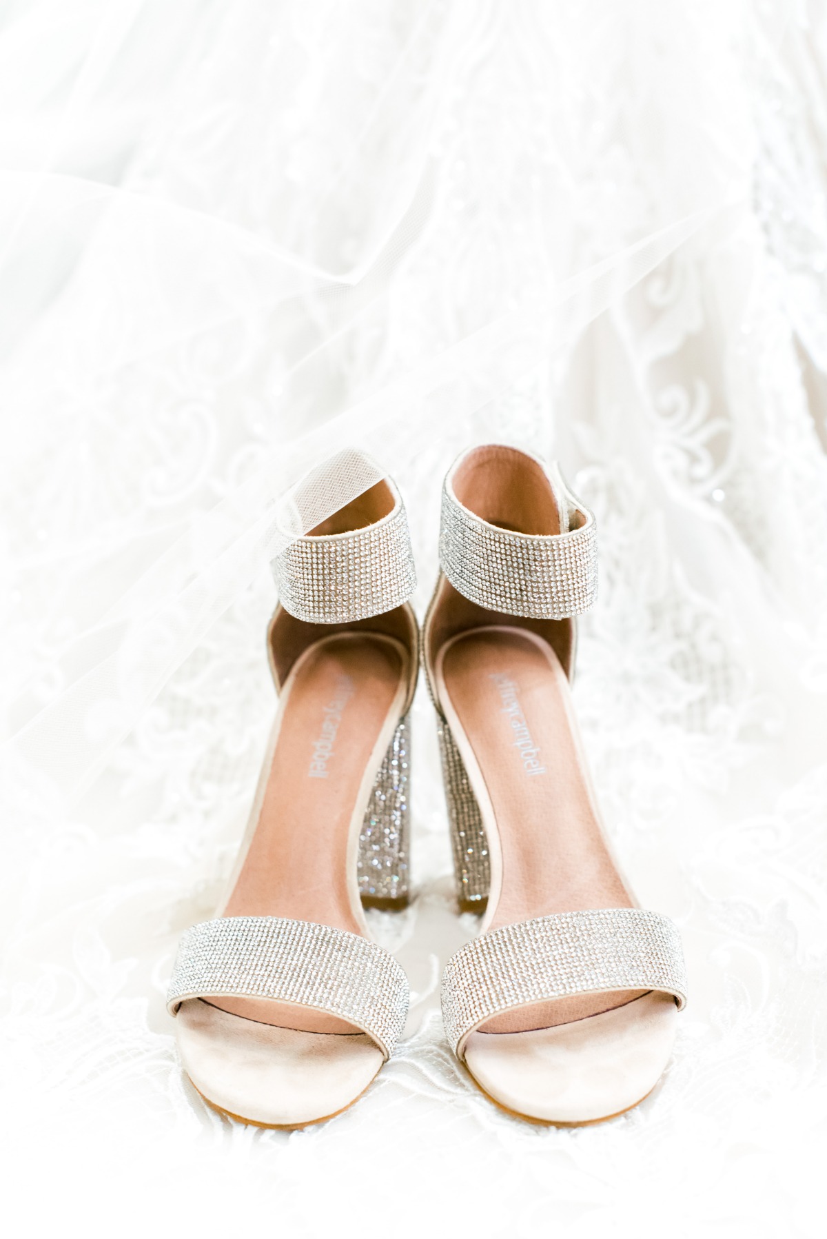 Sparkly wedding heels