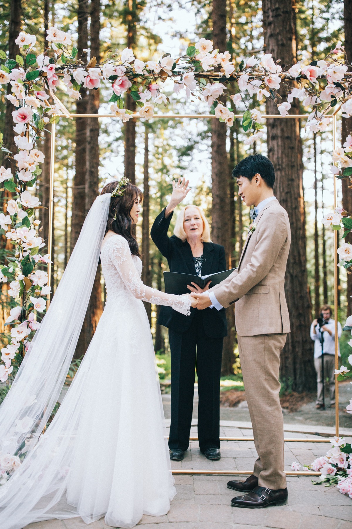 Elegant redwoods ceremony