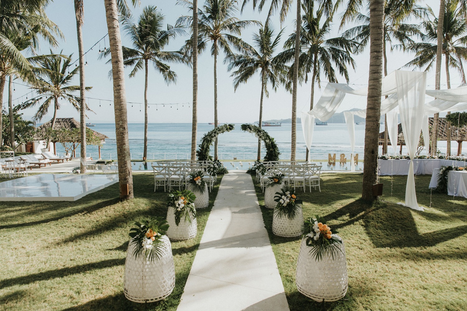 outdoor Bali wedding