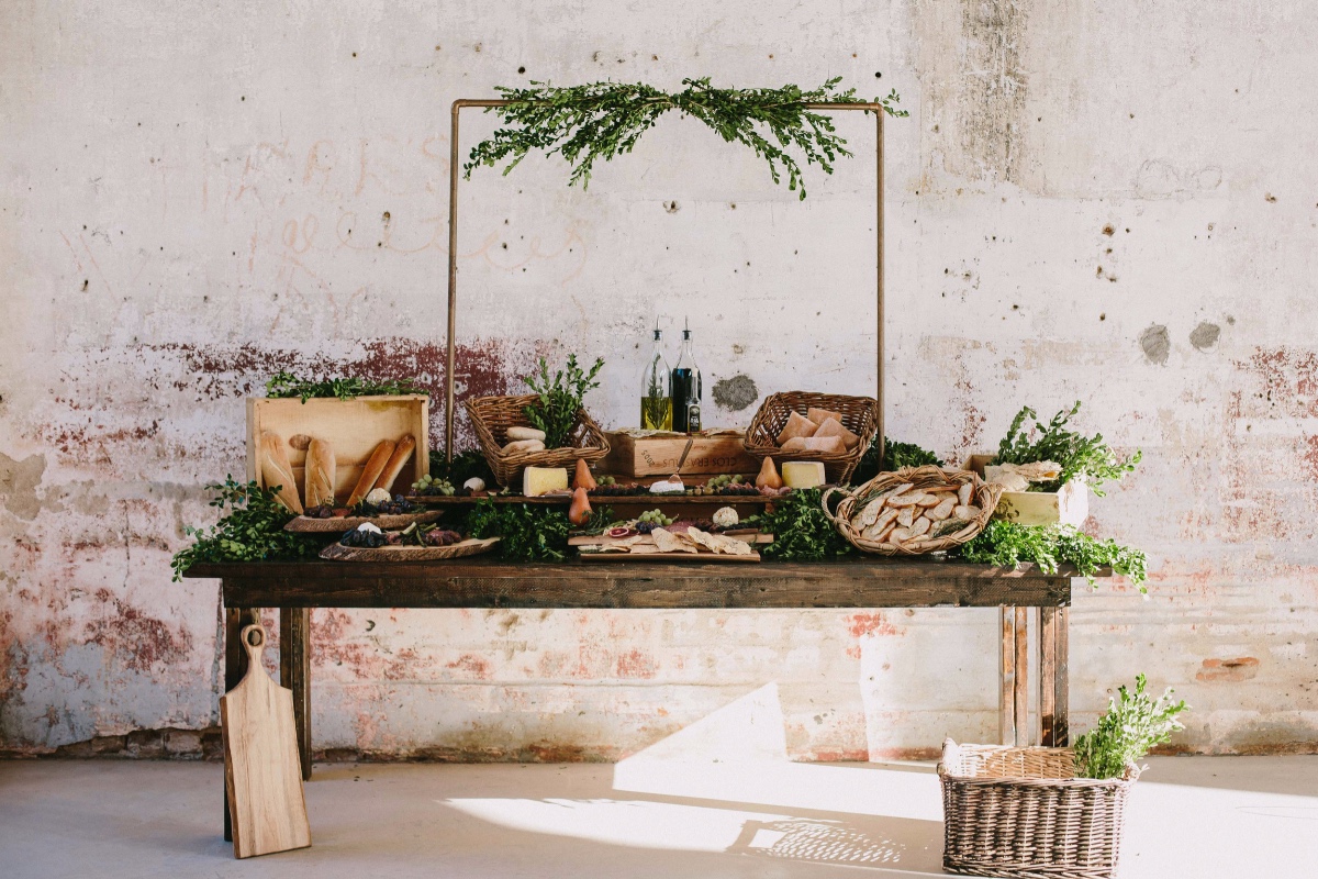 wedding food spread