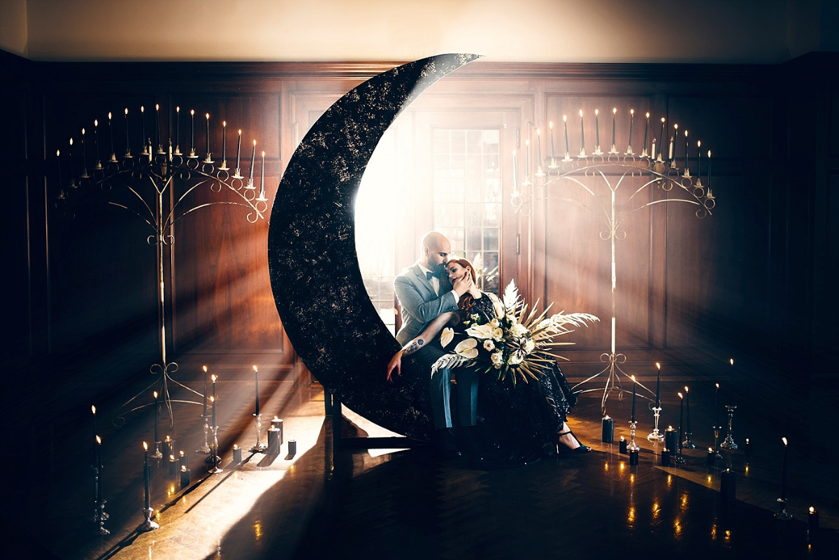 Moon ceremony backdrop