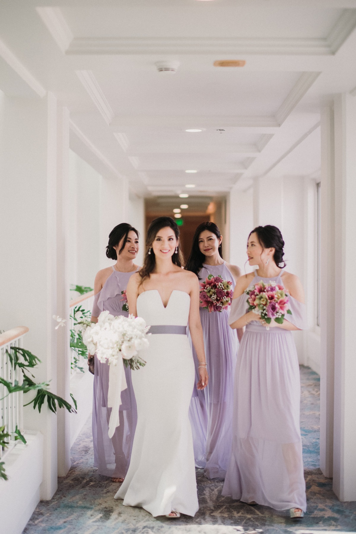 soft purple bridesmaid dresses