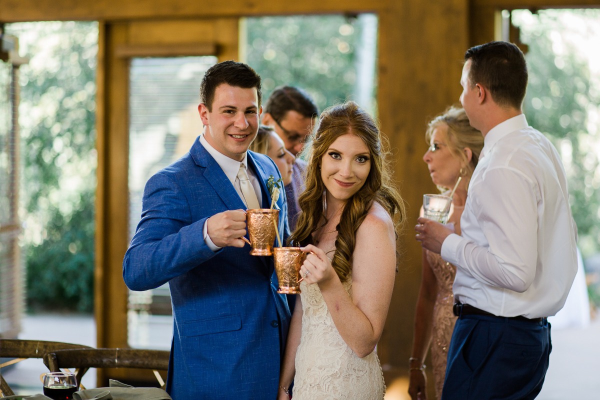 cheers to the newlyweds