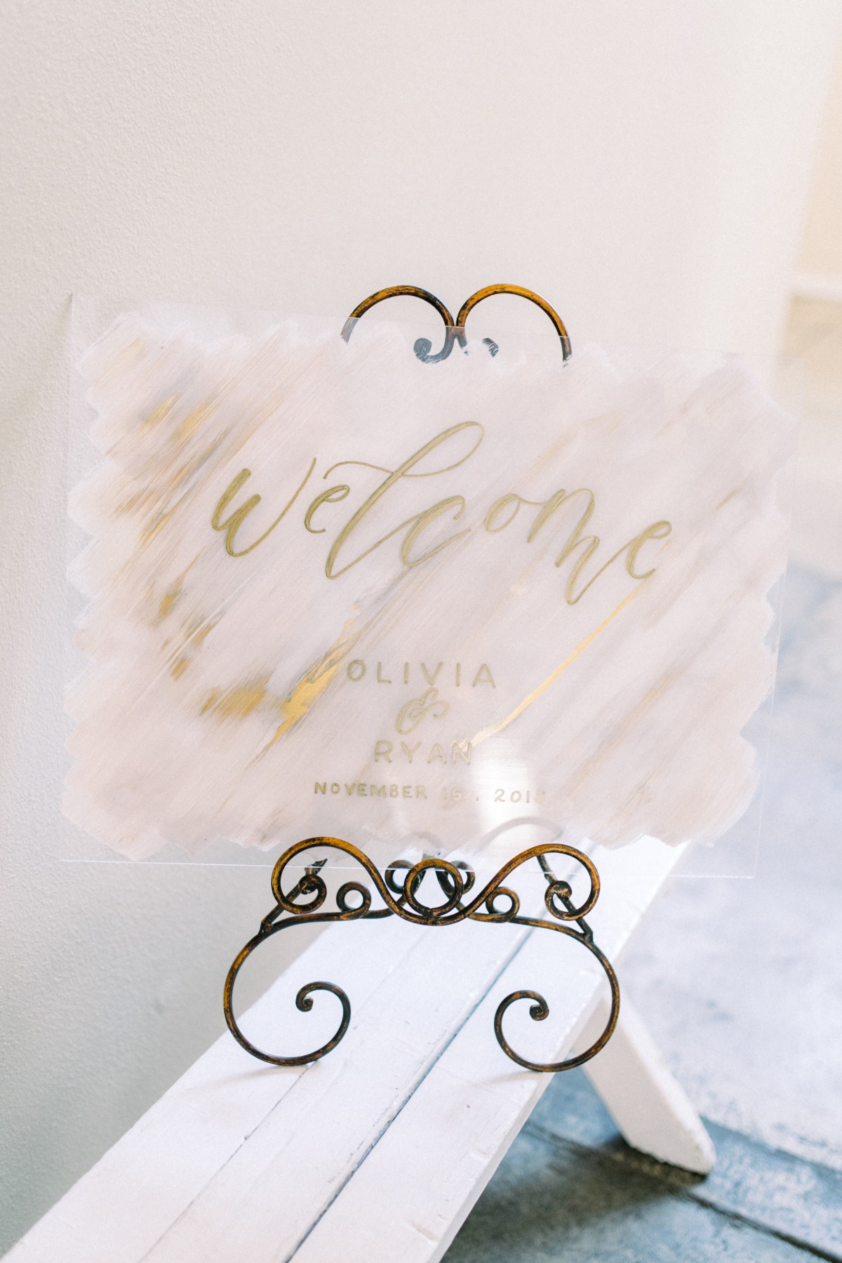 Welcome wedding sign