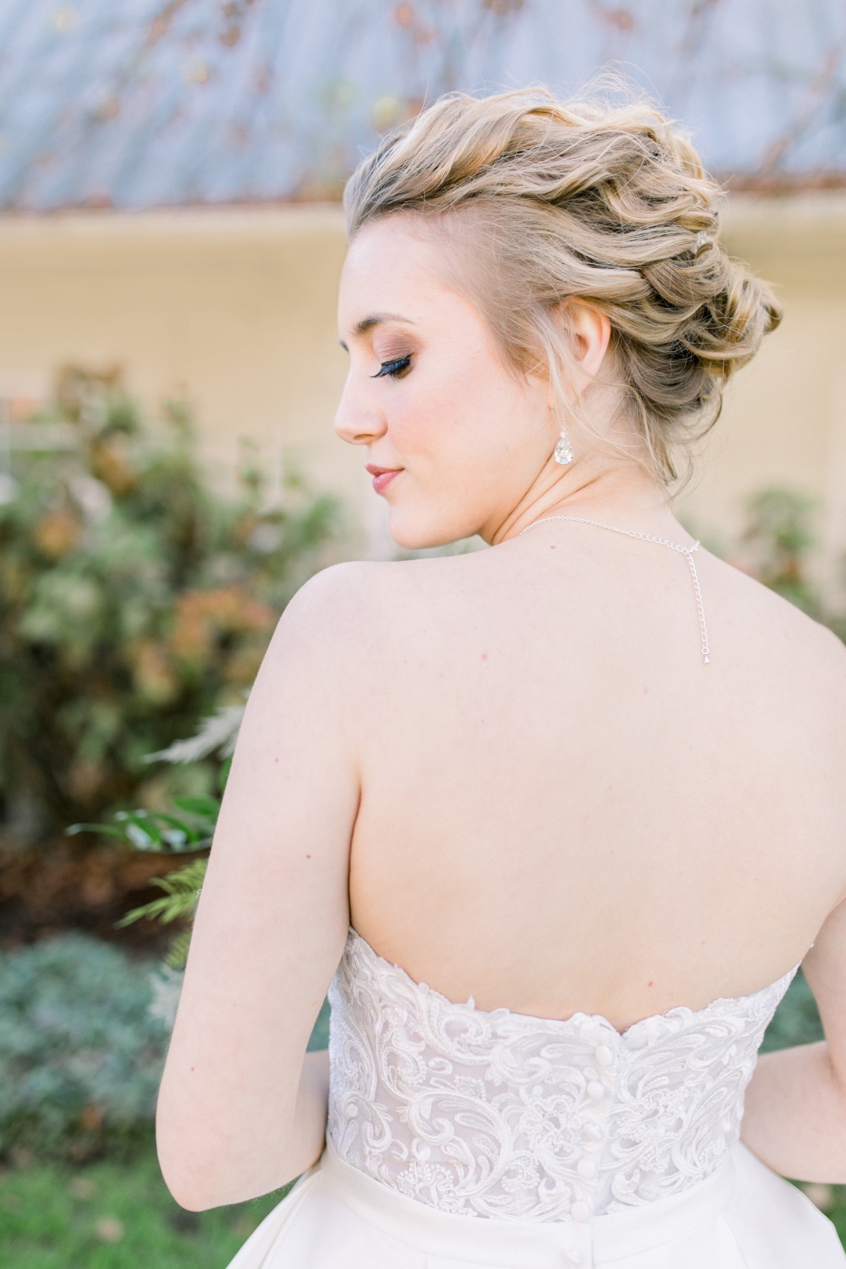 Bridal hair updo