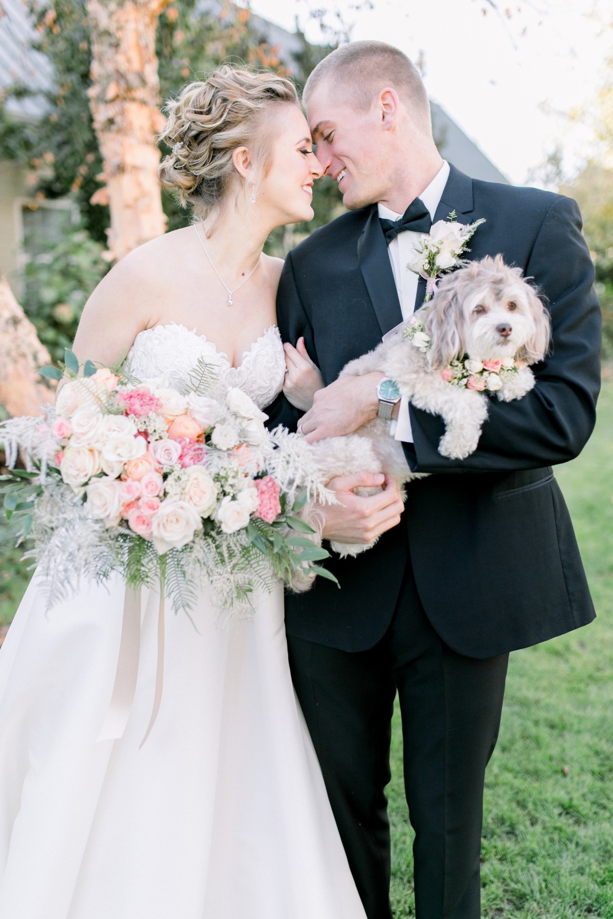 Cute wedding portrait