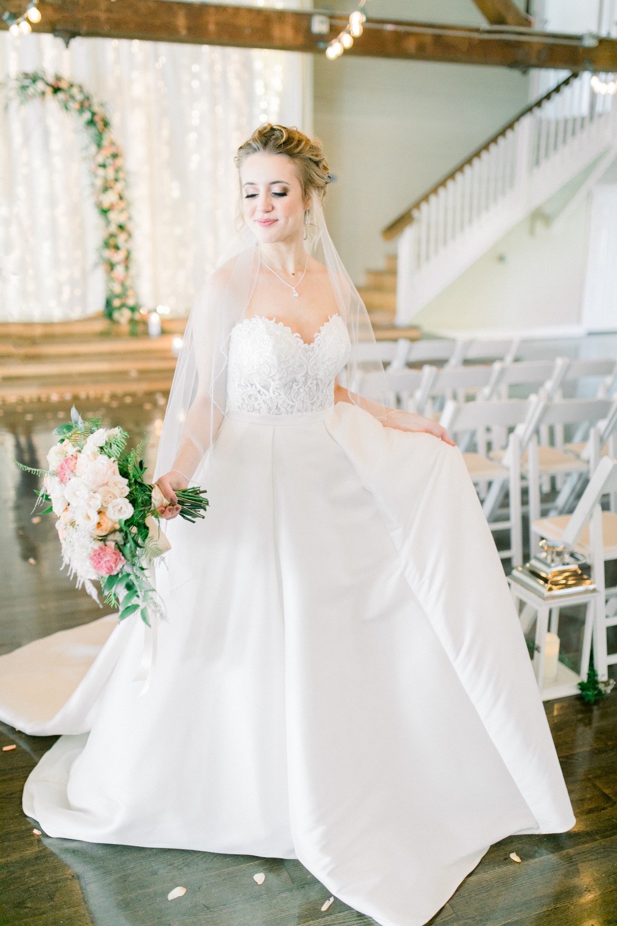 Elegant Miss Stella York wedding dress