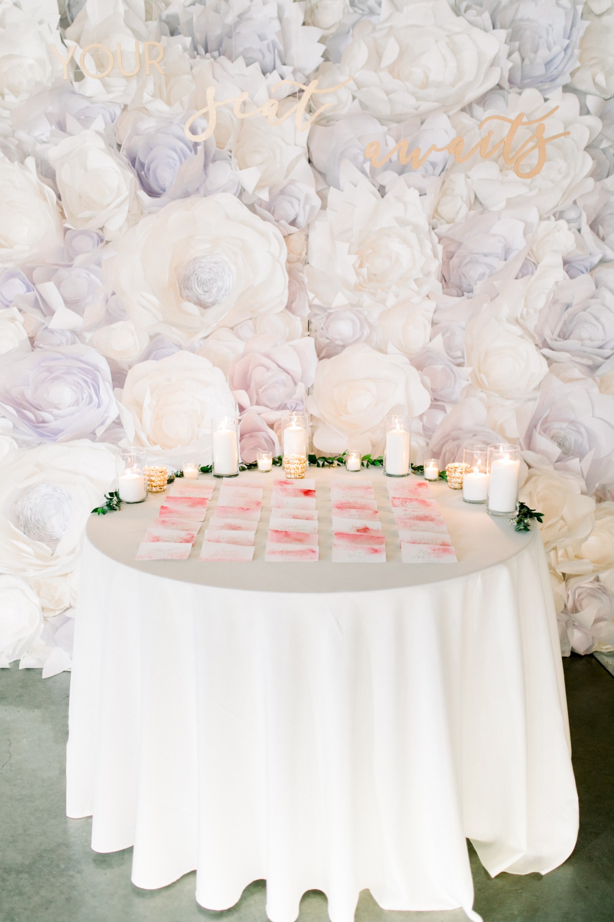 Escort card table