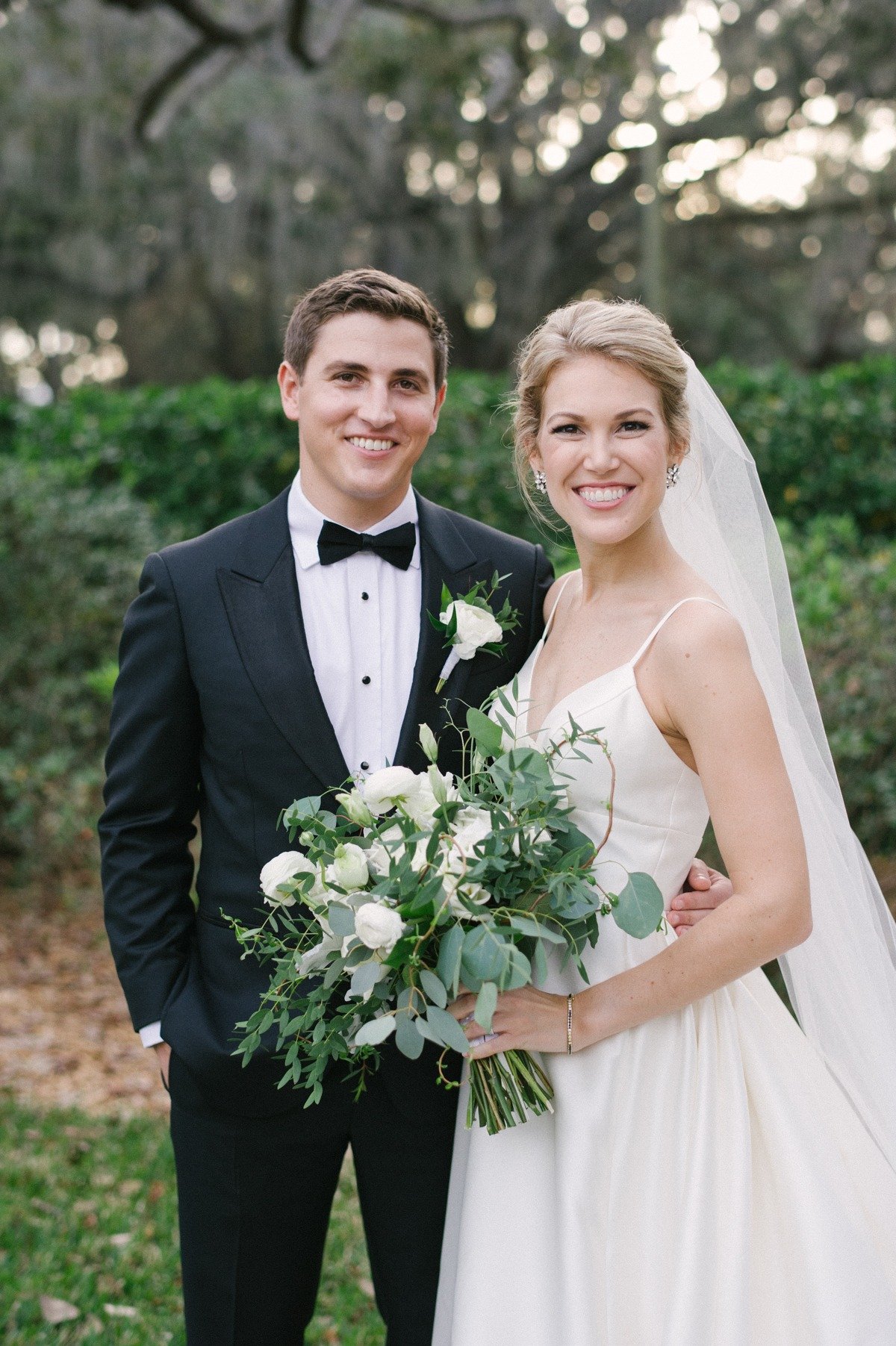 Classic black and white wedding